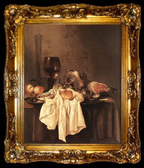 framed  HEDA, Willem Claesz. Still-Life dg, ta009-2
